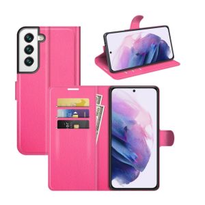 Handyhülle für Samsung Galaxy S22 Plus 5G Schutztasche Cover 360 Case Hülle Etui... Rose Rot