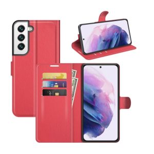 Handyhülle für Samsung Galaxy S22 5G Schutztasche Wallet Cover 360 Case Hülle... Rot