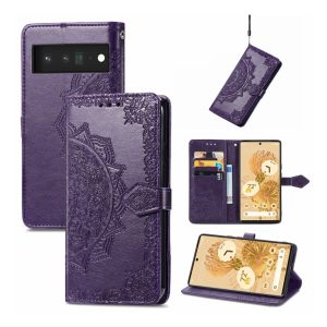 Handyhülle für Google Pixel 6 Schutztasche Wallet Cover 360 Case Hülle Etuis Neu... Violett
