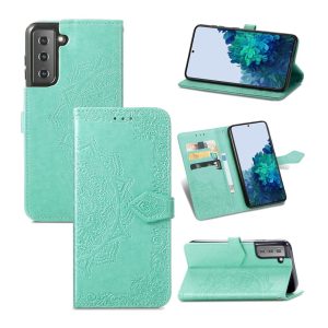 Handyhülle für Samsung Galaxy S22 5G Schutztasche Wallet Cover 360 Case Hülle... Grün