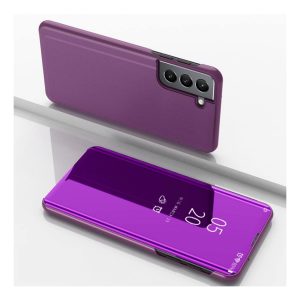 Handyhülle für Samsung Galaxy S22 5G Schutzcase Klapptasche Mirror Cover Etuis... Violett