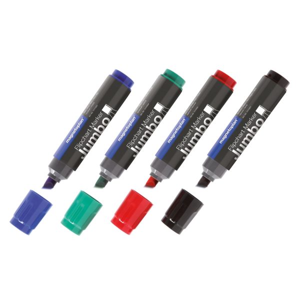 magnetoplan Jumbo Marker 4er Set - sortiert