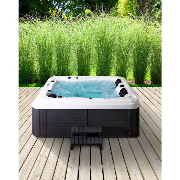 Home Deluxe Outdoor-Whirlpool Beach inkl. Treppe und Thermoabdeckung