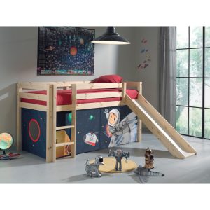 Vipack Furniture Spielbett Spaceman mit Rutsche