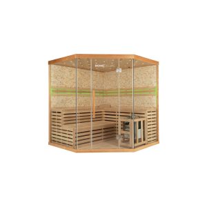 Home Deluxe 8621 Skyline XL BIG Sauna mit Kunststeinwand