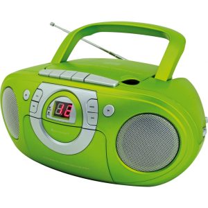 Soundmaster SCD5100GR Radio-Kassettenspieler mit CD-Spieler - grün