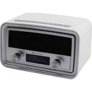 Soundmaster UR190WE DAB+/ UKW Uhrenradio mit USB Ladebuchse - weiß