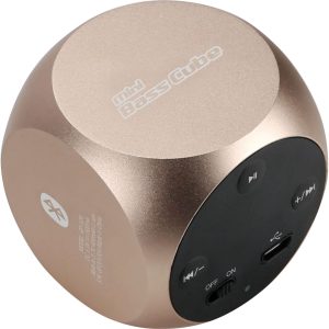 JayTech Mini bass Cube Xquare2 Lautsprecher - gold