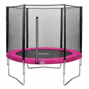 Salta Trampoline - Combo Set - Ø183cm - Trampoline mit Sicherheitsnetz - Schutzrand Farbe: pink