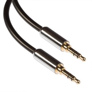 Poppstar 1x 3m HQ Audio Klinkenkabel 3.5mm (Metallstecker