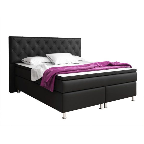 Boxspringbett Turin 180x200 cm schwarz