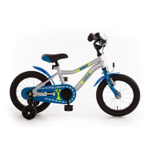 Bachtenkirch Kinderfahrrad Kuma "POLIZEI" blau/silber/neon 14"