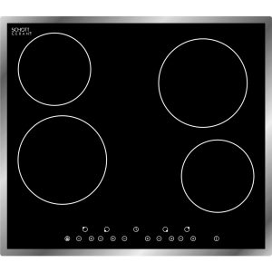 PKM Kochfeld Autark Glaskeramik EB-C4N Touch Control Edelstahlrahmen