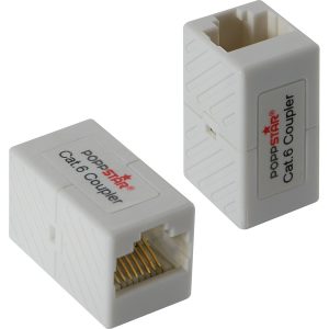 Poppstar 2x Patchkabel Kupplung RJ45 (2x RJ45 Buchse)