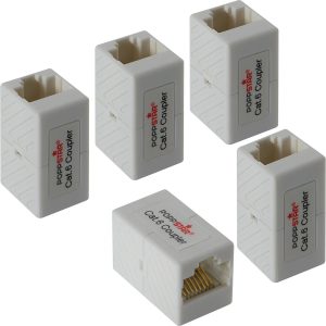 Poppstar 5x Patchkabel Kupplung RJ45 (2x RJ45 Buchse)