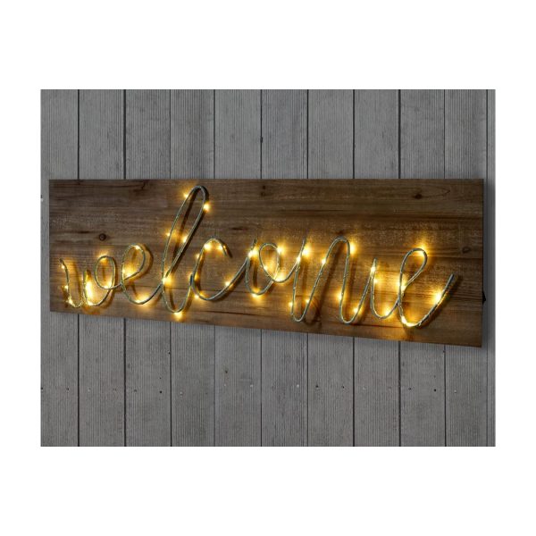 LED-Holzschild