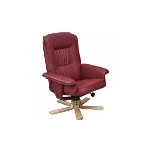 Relaxsessel Fernsehsessel Sessel ohne Hocker H56 Kunstleder ~ bordeaux