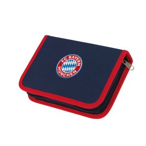 FCB Federtasche Mia san Mia blau/rot mit Logo inkl. Stifte