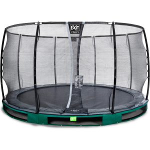 EXIT Elegant Ground Premium 366 (12ft) + Sicherheitsnetz Deluxe Rund grün