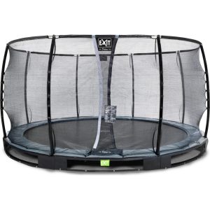 EXIT Elegant Ground Premium 427 (14ft) + Sicherheitsnetz Deluxe Rund schwarz