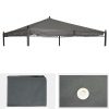 Ersatzbezug für Dach Pergola Pavillon Calpe 4x4m ~ grau