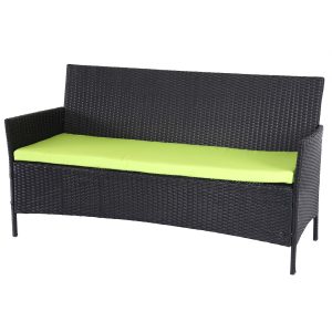 3-Sitzer Poly-Rattan Gartenbank Hamar