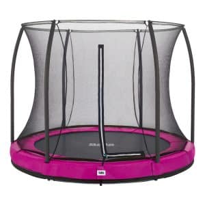 Salta Trampoline - Comfort Edition Ground - rund - Ø213cm - Schutzrand Pink