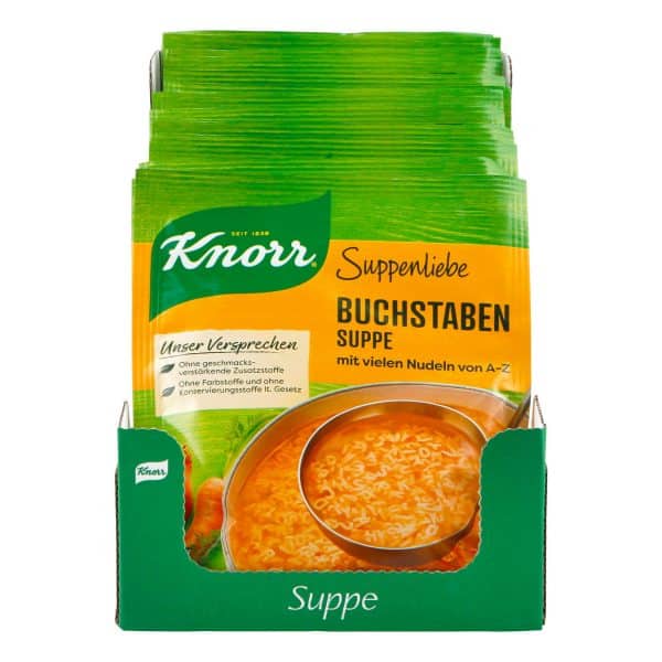 Knorr Suppenliebe Buchstabensuppe ergibt 0