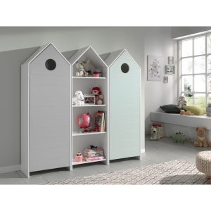 Vipack CASAMI Set 3-teilig - 1x Schrank 1-türig mit Front in Mint