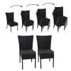 2x Poly-Rattan Stuhl MCW-G19