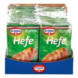 Dr. Oetker Hefe für 4 x 500g Mehl