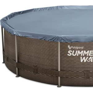 Summer Waves Active Frame Ø457x106 cm rattan braun