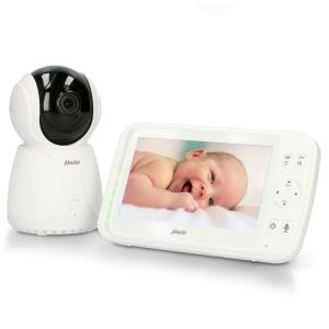 Alecto DVM-275 - Video Babyphone mit extra großem 5" Farbdisplay - Babykamera fernsteuerbar