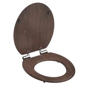 SCHÜTTE WC-Sitz DARK WOOD mit MDF Holzkern und Absenkautomatik