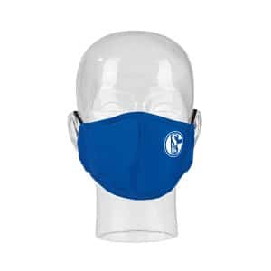 S04 Mund-Nase-Maske blau/weiß