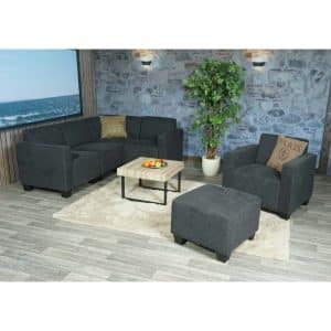 Modular Sofa-System Couch-Garnitur Moncalieri 4-1-1