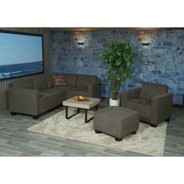 Modular Sofa-System Couch-Garnitur Moncalieri 4-1-1