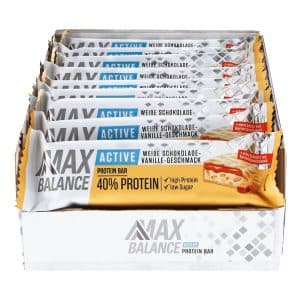 Maxbalance 40% Active Proteinriegel weiße Schokolade-Vanille 50 g