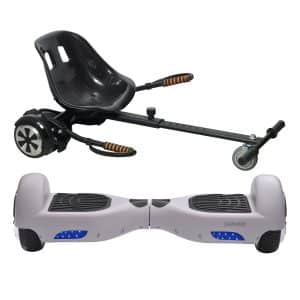 Denver SET Hoverboard HBO-6620 inkl. Kart KAR-1550MK2 - weiß