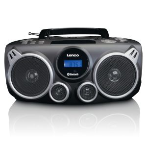 Lenco SCD-100BK - Tragbares PLL FM-Radio CD- Player einschließlich Bluetooth/USB und SD-Player - Schwarz