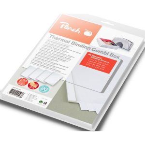 Peach Thermobindemappen Combi Box für 20 Bindemappen (je 15-60 Blatt A4