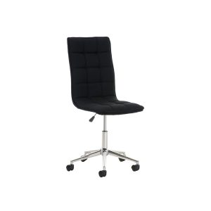 CLP Arbeitshocker PEKING mit Stoffbezug   Schreibtischstuhl mit Laufrollen   Höhenverstellbarer Drehstuhl   In verschiedenen Farben erhältlich... schwarz