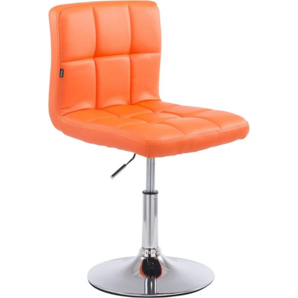 CLP 2er Set Lounger Palma V2 Mit Kunstlederbezug I 2 x Höhenverstellbarer Polsterstuhl Mit Rückenlehne... orange