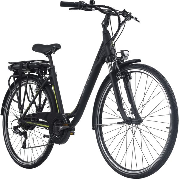 Adore Pedelec E-Bike Cityfahrrad 28'' Adore Versailles schwarz-grün