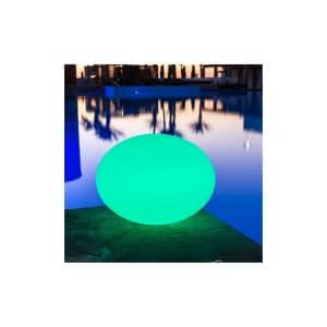 Akku LED-Designleuchte Flatball mit App-Steuerung
