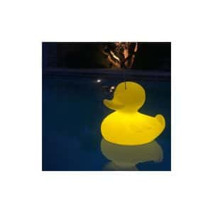 Schwimmfähige Akku-LED-Lampe Duck-Duck XL Gelb