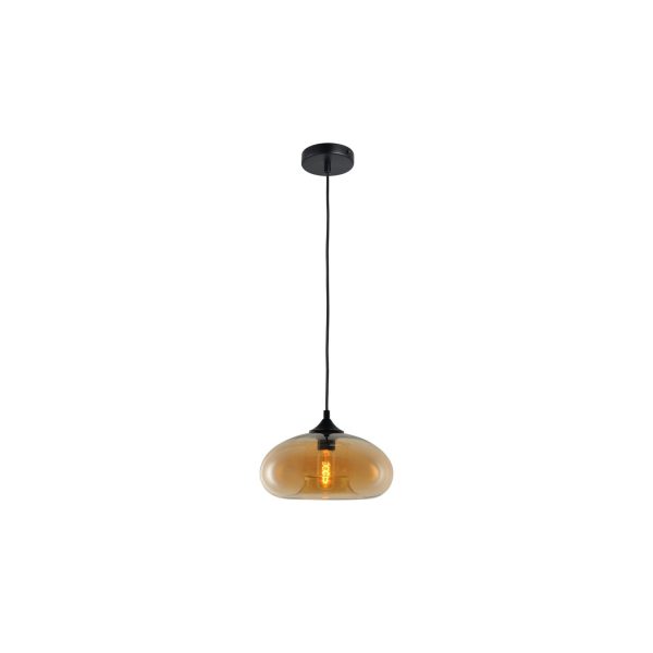 s.LUCE Cruet Glas-Pendelleuchte Up & Low... Amber