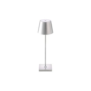 LED Außen Akku-Tischlampe Qutarg Easy-Connect IP54... Silberfarben