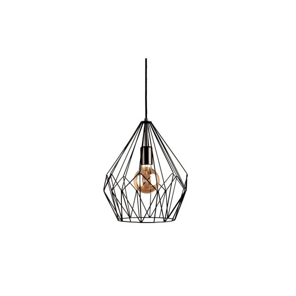 Bosco Retro Pendelleuchte im Vintage-Look Schwarz