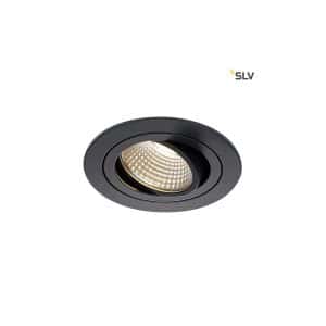 SLV New Tria DL Round Set Downlight Schwarz 6W 38°